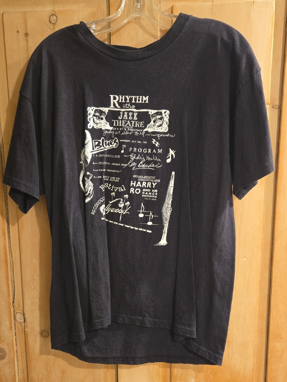 GAP Black Short Sleeve Graphic Tee Jazz Theatre Festival